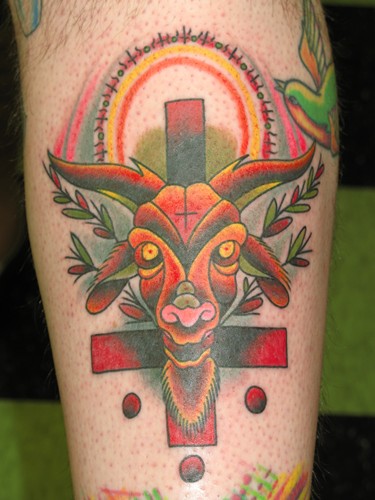 Tattoos - Traditional Old School tattoos - goat